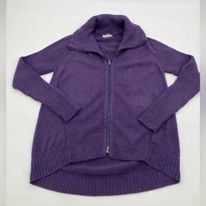 Eileen Fisher Merino Wool Sweater Cardigan Long Sleeve | size small